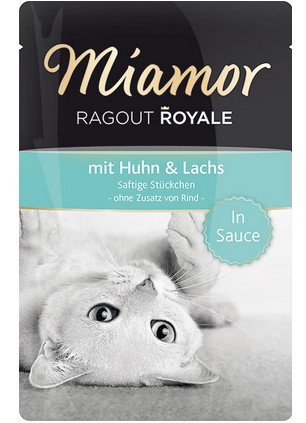 Miamor Ragout Royale Cat Food Chicken & Salmon in Sauce 100g