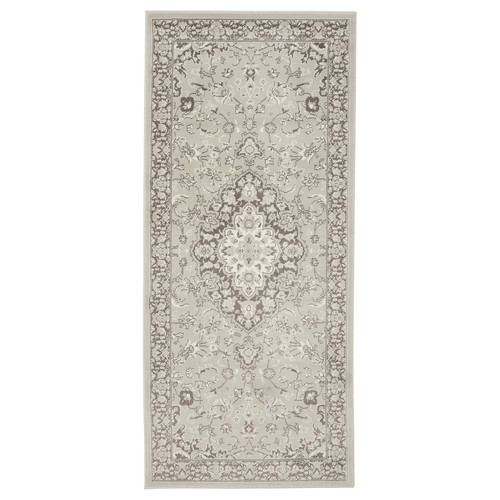 VEDBÄK Rug, low pile, light grey, 80x180 cm