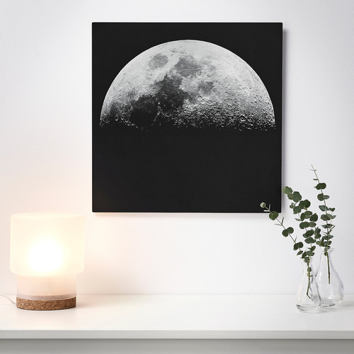 KOPPARFALL Picture, Moonscape, 49x49 cm