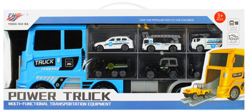 Power Truck Multi-Functional Transportation Truck, blue, 3+