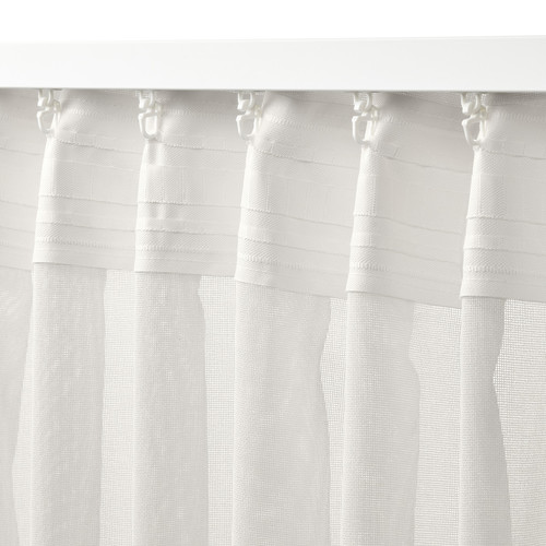 ÄNGSFRYLE Sheer curtain, 1 piece, white, 300x300 cm