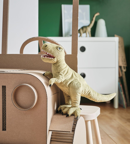JÄTTELIK Soft toy, dinosaur, dinosaur/thyrannosaurus Rex, 44 cm