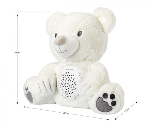 Milly Mally Soft Toy with Projector & Lullabies 0+