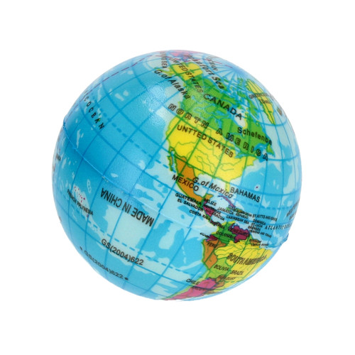 Stress Ball Globe 7cm, 1pc, 3+