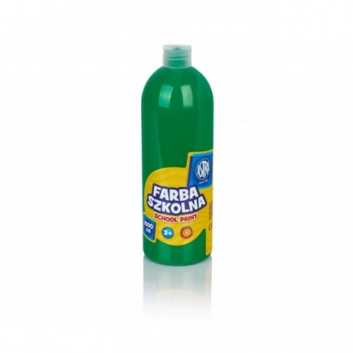 Astra School Paint Bottle 1000ml, light green