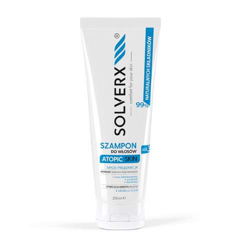 SOLVERX Hair Shampoo for Atopic Skin 99% Natural 250ml