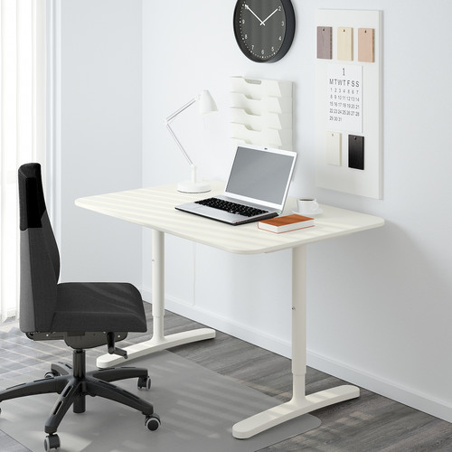 BEKANT Table top, white, 120x80 cm