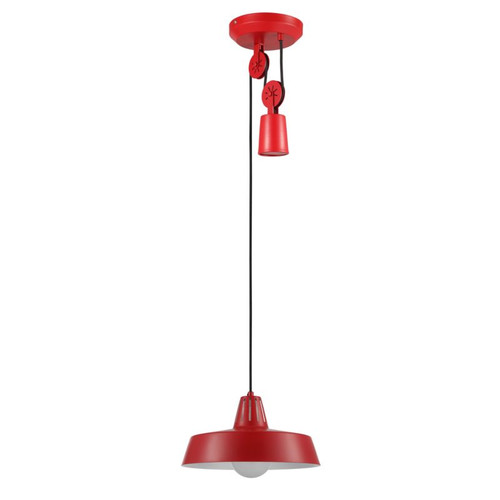 GoodHome Pendant Lamp Yarra E27, red