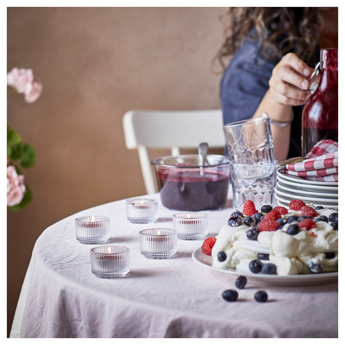 STÖRTSKÖN Scented tealight, Berries/red, 3.5 hr, 30 pack