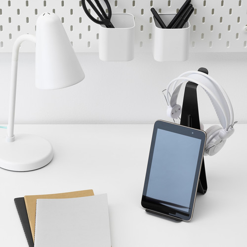 MÖJLIGHET Headset and tablet stand, black