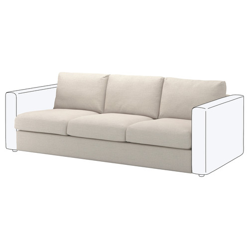 VIMLE 3-seat section, Gunnared beige