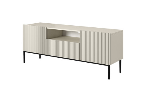 TV Cabinet Nicole 150 cm, cashmere/black legs