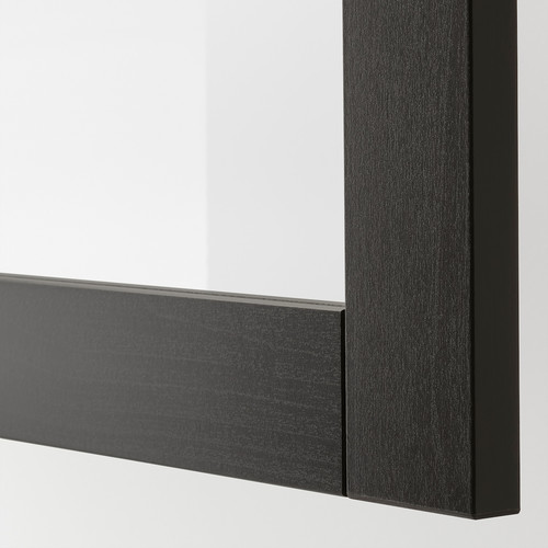 BESTÅ TV bench with doors and drawers, black-brown/Lappviken/Stubbarp Sindvik, 180x42x74 cm