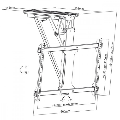 Maclean Ceiling Electric TV Mount 32-70" MC-880