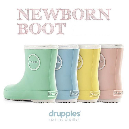 Druppies Rainboots Wellies for Kids Newborn Boot Size 26, pastel rose