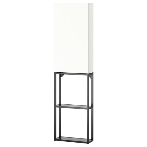 ENHET Storage combination, anthracite/white, 40x17x150 cm