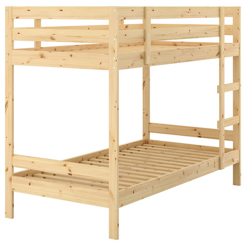 MYDAL Bunk bed frame, pine, 90x200 cm