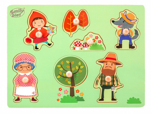 Smily Play Wooden Puzzle Red Riding Hood 18m+