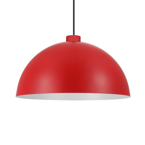 GoodHome Pendant Lamp Songor E27 38cm, red