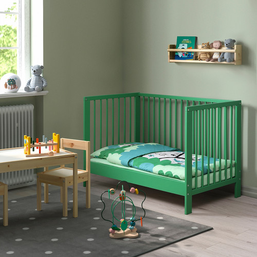 GULLIVER Cot, green, 60x120 cm