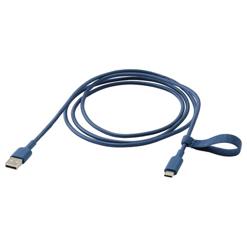 LILLHULT USB-A to USB-C, 1.5 m, blue