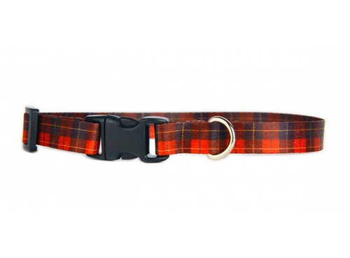 Matteo Dog Collar Plastic Buckle 15mm, Tartan