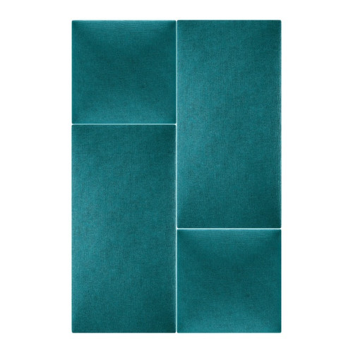 Upholstered Wall Panel Rectangle Stegu Mollis 60x30cm, turquoise
