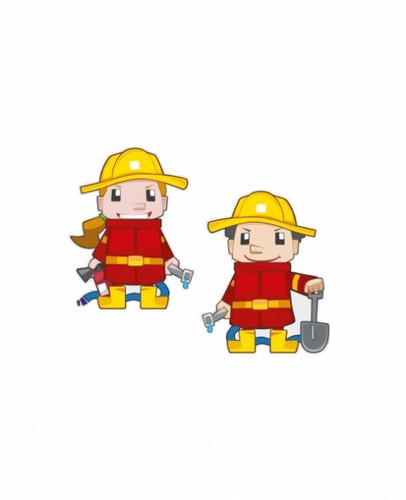 Marioinex Mini Waffle Constructor Fireman - Small Set 60pcs 4+