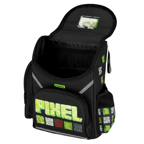 School Backpack Pixel, green