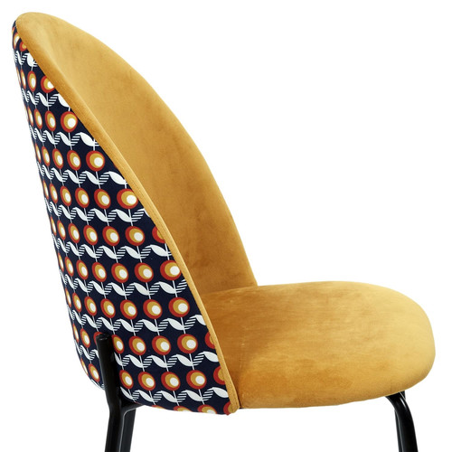 Upholstered Chair Irbil, mustard