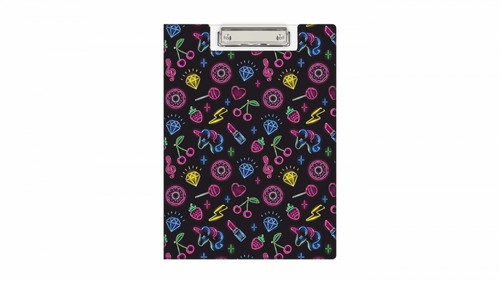 Clipboard File Folder PVC A4 Neon