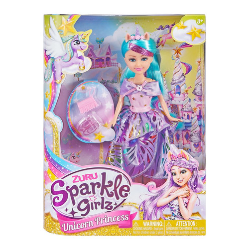 Zuru Sparkle Girlz Princess with Unicorn 10.5" 3+