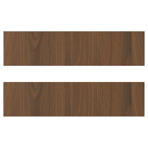 TISTORP Drawer front, brown walnut effect, 40x10 cm