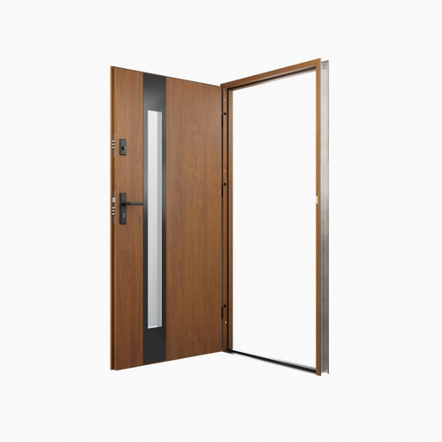 External Door O.K. Doors Temida Black P55 90, left, gold oak