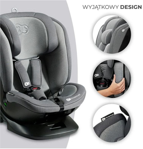 Kinderkraft Car Seat XPEDITION 2 i-Size 40-150cm, grey, 0-36kg/0-12y