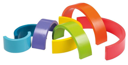 Joueco Wooden Rainbow 7pcs 12m+