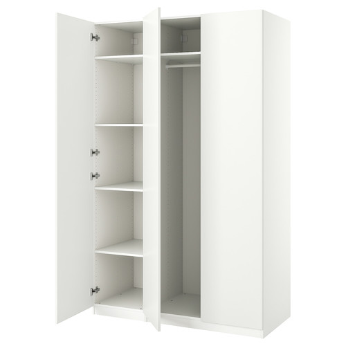 PAX / FORSAND Wardrobe combination, white, 150x60x236 cm