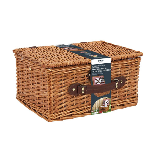 Picnic Basket for 4 People with Accessories