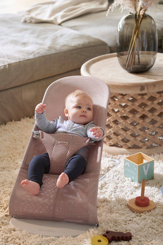 BABYBJÖRN - Bouncer Bliss MESH - Dusty Pink