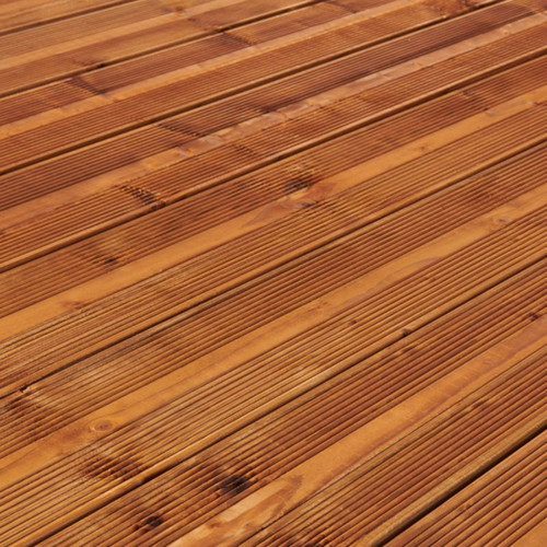 Wood Deck Board 360 x 14.4 x 2.7 cm, brown, pine