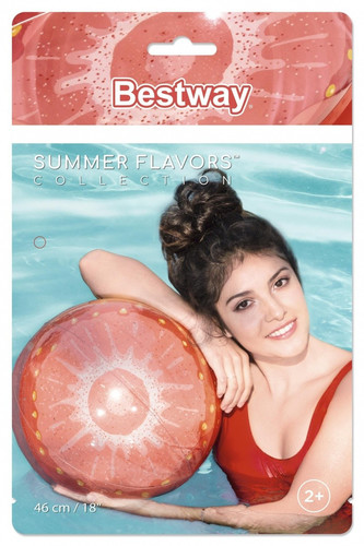 Bestway Inflatable Beach Ball Fruit 46cm, 1pc, assorted patterns, 2+