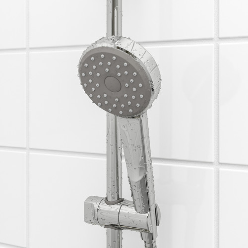 BROGRUND Head/handshower kit with diverter, chrome-plated