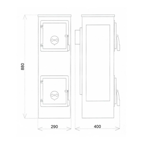 Ackerman Steel Stove C3 6 kW