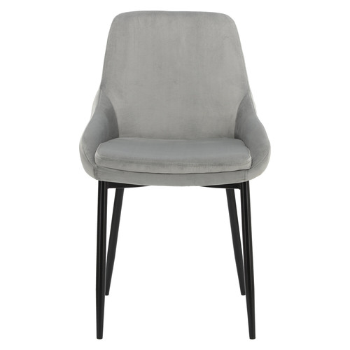 Upholstered Chair Floyd Velvet, grey