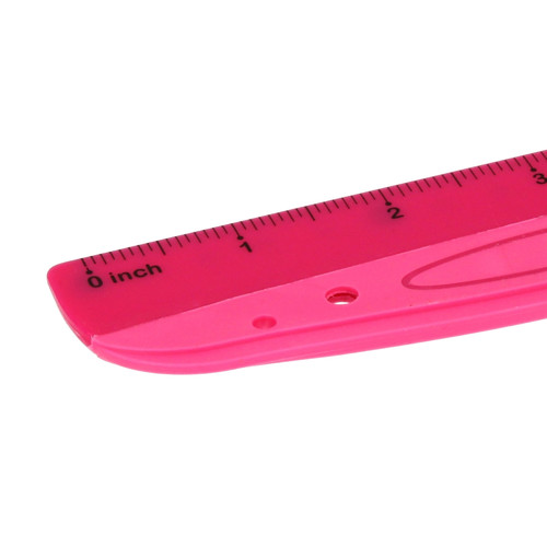 Starpak Plastic Ruler 15cm, pink