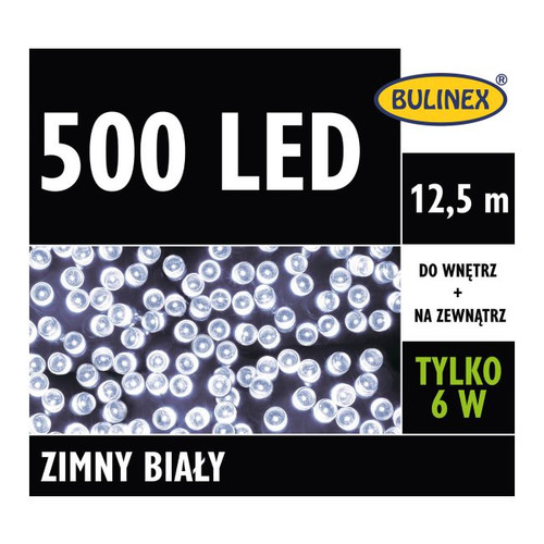 Christmas Lights 500 LED Bulinex 12.5 m, indoor/outdoor, cool white
