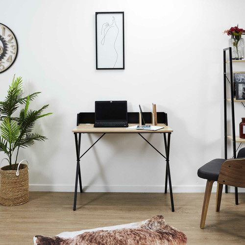 Desk Brico, black/natural