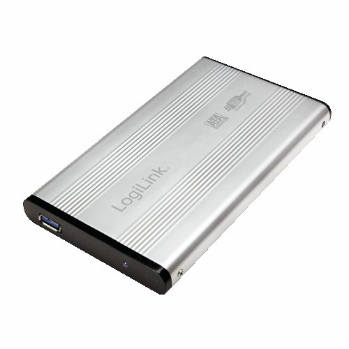 LogiLink External HardDisk Enclosure 2.5" SATA USB 3.0, silver