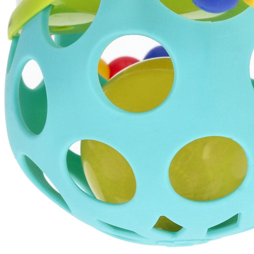 Bam Bam Animal Rubber Ball with Rattle Bear 6m+