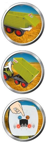 Happy People Claas Tractor with Trailer 12m+